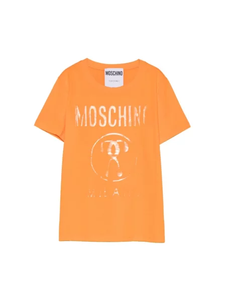 Koszulka Moschino pomarańczowa