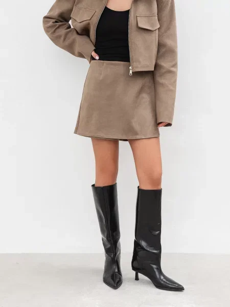 Спідниця-шорти Romashka Мокко бавовна/поліестер/спандекс бежевий