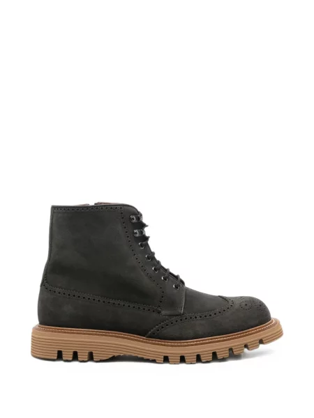 Brogues Fratelli Rossetti din piele de căprioară gri