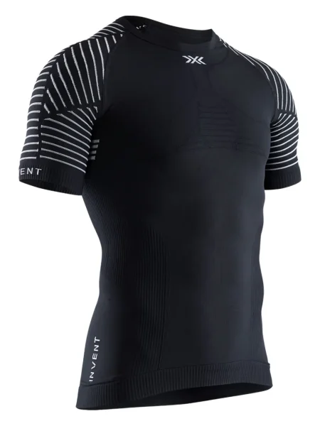 Tricou X-bionic cu dungi negru