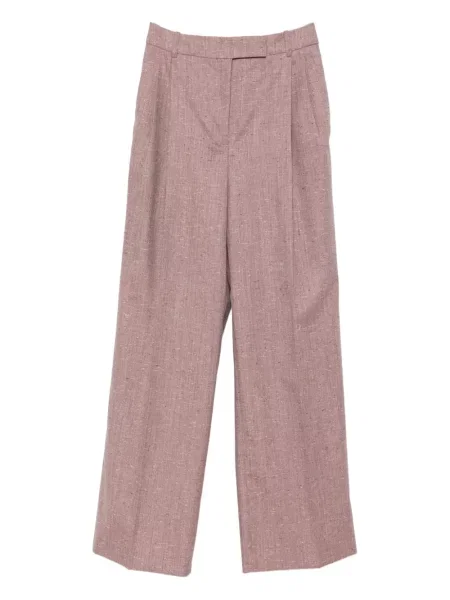 Pantaloni Róhe din tweed violet