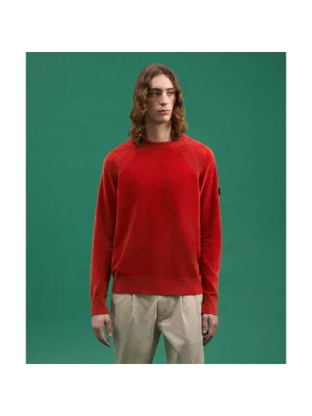 Sweter Peuterey z logo pomarańczowy