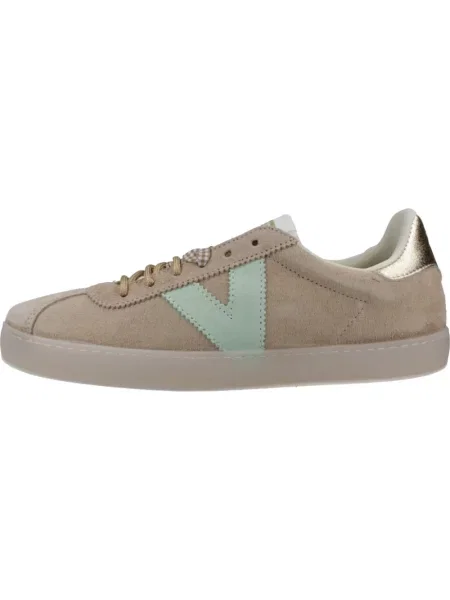 Sneakersy Victoria skórzane beżowe