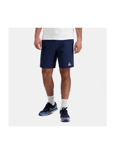 Pantaloni Le Coq Sportif scurte albastru