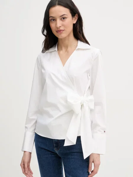 Tommy Hilfiger bluză petrecută pentru femei din bej