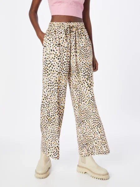 Oasis Pantaloni coajă de ou / negru / pielii / galben alb