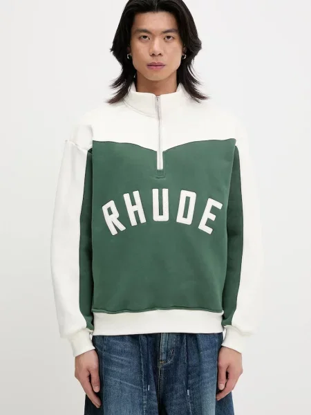 RHUDE hanorac de Monaco cu imprimeu verde