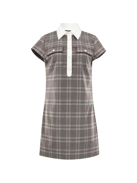 Mała mały sukienka mini Alice + Olivia garniturowa brązowa