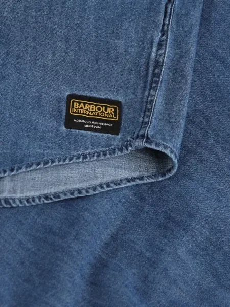 Cămașă de blugi Barbour albastru