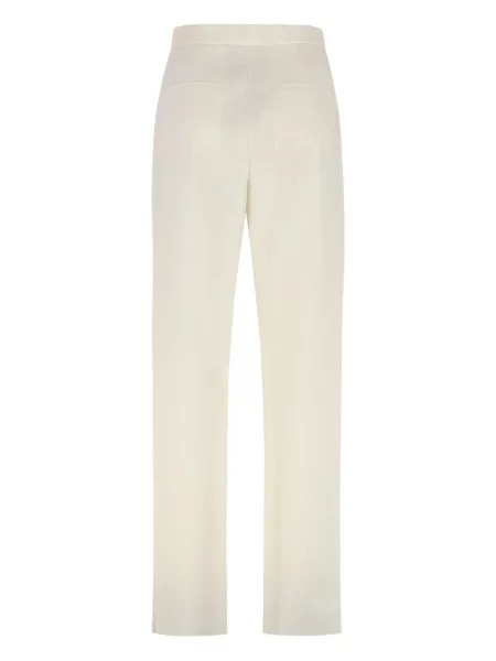 Pantaloni Max Mara plisate alb