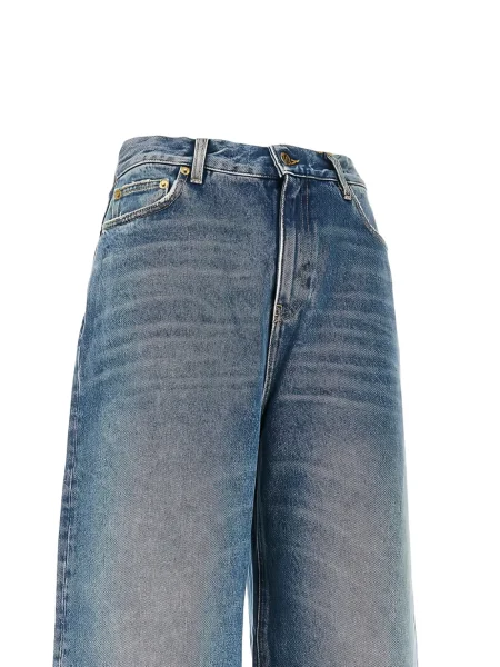 Džíny Golden Goose na suchý zip modré