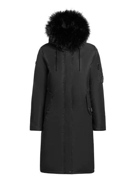 Khujo Zimski plašč Jilla' črna
