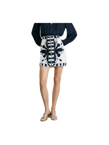 Haftowana spódnica jeansowa Pepe Jeans czarna