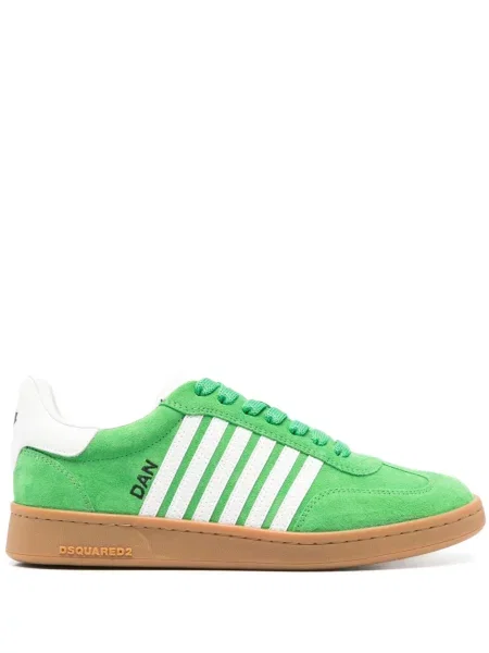 Sneakerși Dsquared2 din piele de căprioară verde