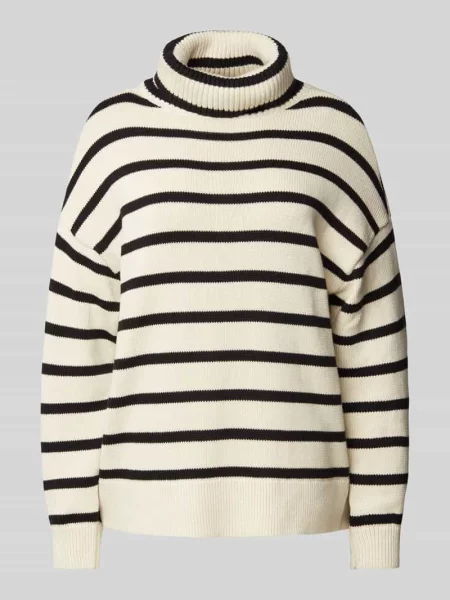 Golf o kroju oversized z bawełny model ‘QUEENIE’ Only biały