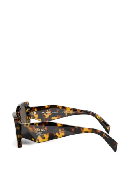 Ochelari de soare Prada Eyewear cu imprimeu geometric maro