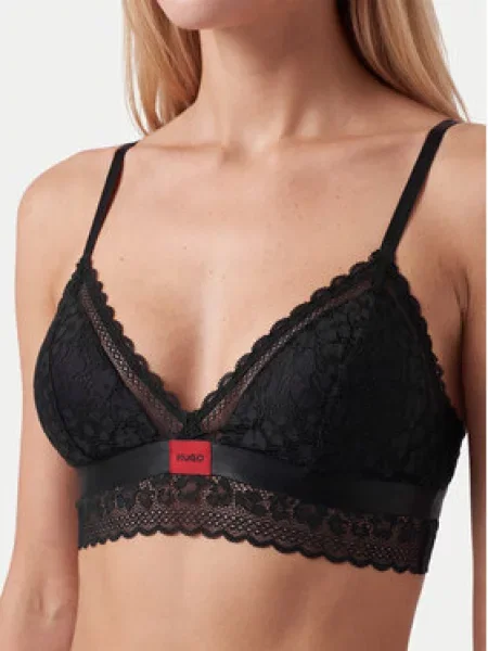 HUGO Bralette melltartó fekete