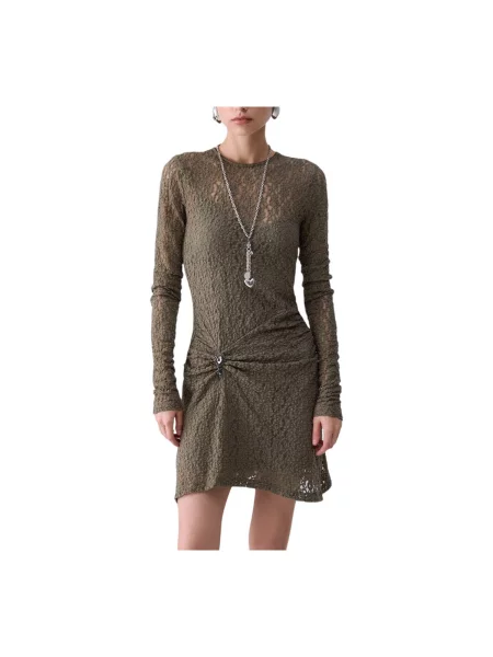 Liu Jo rochie din dantelă verde