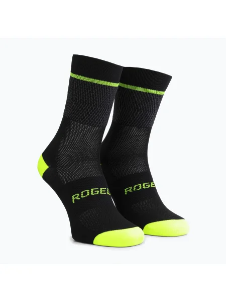 Olcsóbban. Rogelli Hero II kerékpáros zokni sárga/szürke/fekete. Méret: fekete