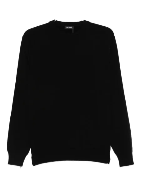 Pulover Cenere Gb cu decolteu rotund negru