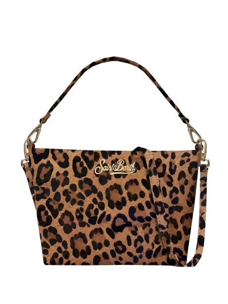 Geantă Mc2 Saint Barth cu imagine cu model leopard maro