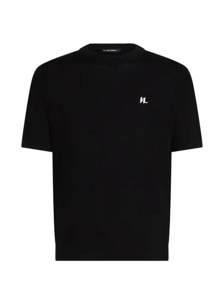 Tricou Karl Lagerfeld cu autograf negru