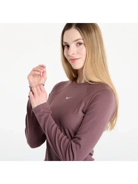 Tricou Nike Sportswear Chill Knit Tight Long-Sleeve Ribbed Top Tattoo/ Sail M