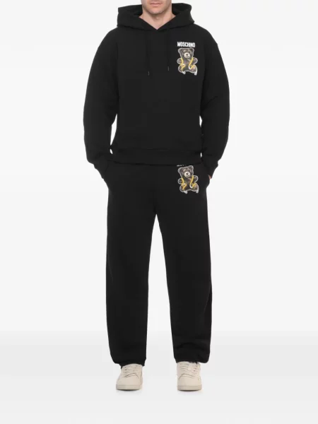 Τρέξιμο αρκουδάκι παντελόνι Moschino με σχέδιο μαύρο