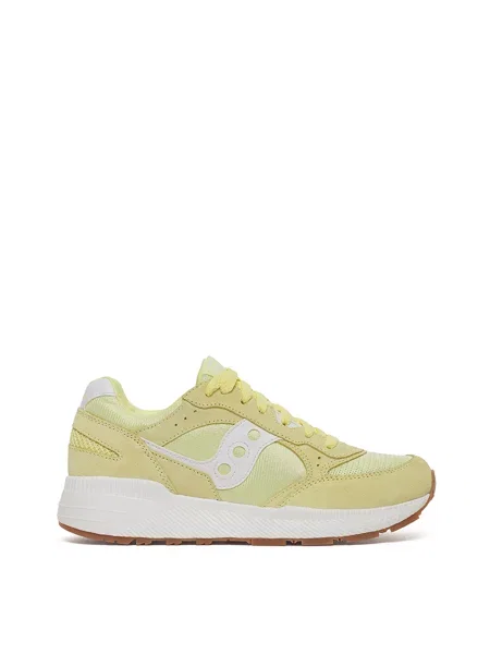Замшевые повседневные кроссовки Saucony желтые