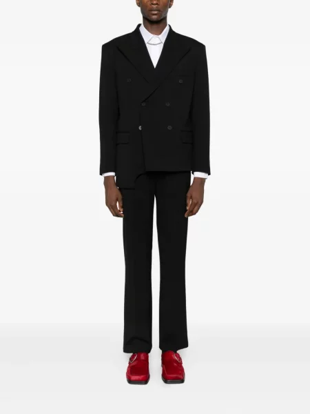 Pantaloni Medeea de lână negru