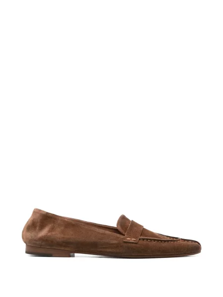 Pantofi loafer Marsell din piele de căprioară maro