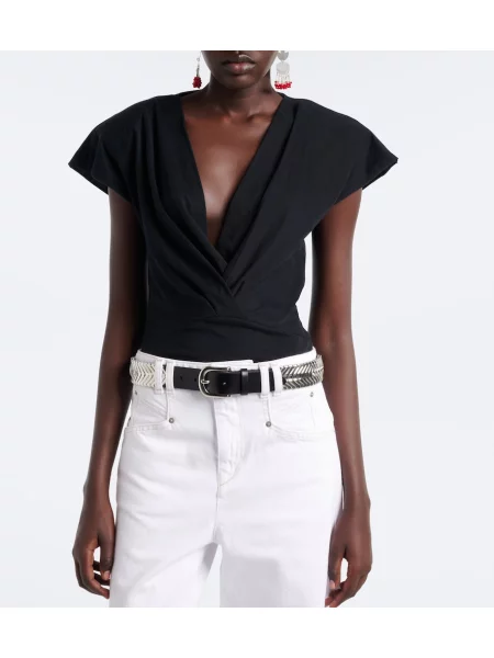 Top Isabel Marant din jerseu negru