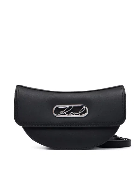 Karl Lagerfeld torebka crossbody skórzana K/SIGNATURE czarna