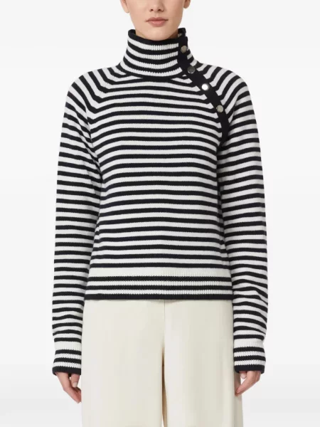 Pulover Max Mara cu dungi alb