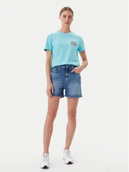 Tričko Quiksilver tyrkysová