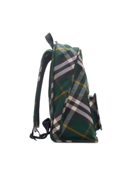 Lniana torba Burberry zielona