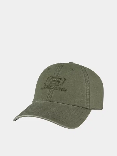 Skechers WASHED TRIPLE S HAT Кепка Оливковий 