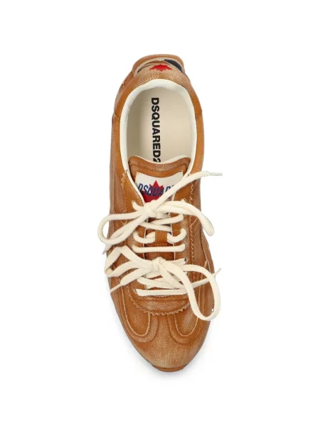 Sneakerși Dsquared2 din piele maro