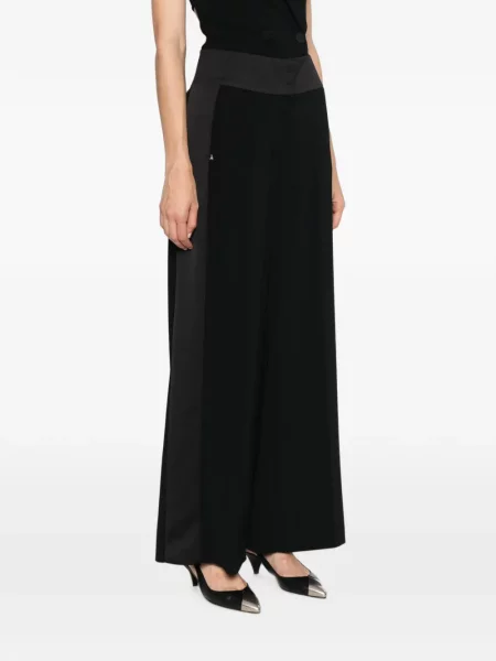 Pantaloni palazzo Patrizia Pepe negru