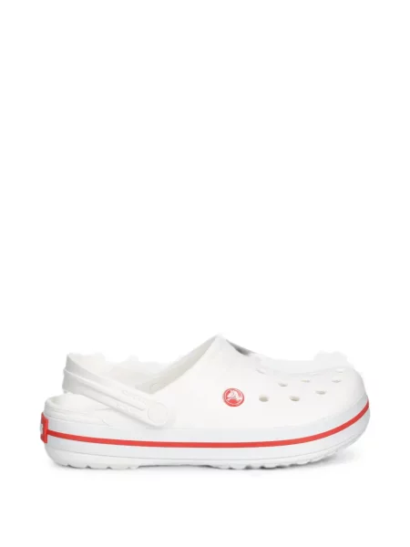 Saboți Crocs slingback alb