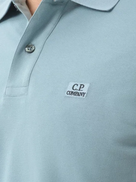Поло C.p. Company голубое
