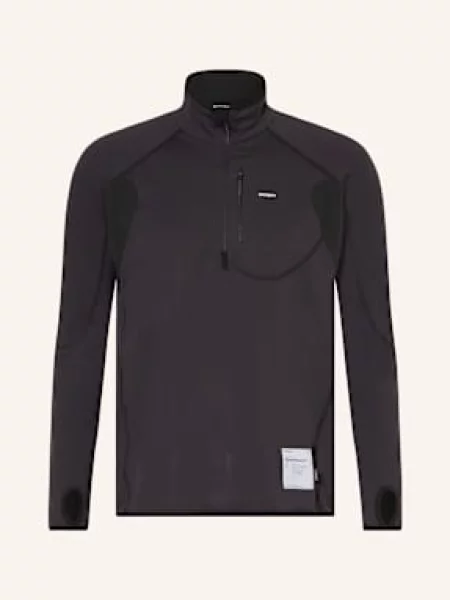 Satisfy Běžecké Tričko Ghostfleece™ Half černá