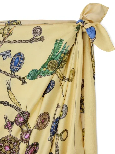 Rochie mini Versace cu imagine galben