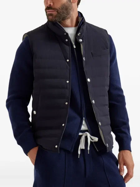 Prsluk Brunello Cucinelli plava