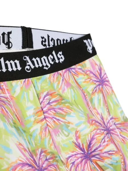 Legginsy dziecięce Palm Angels zielone