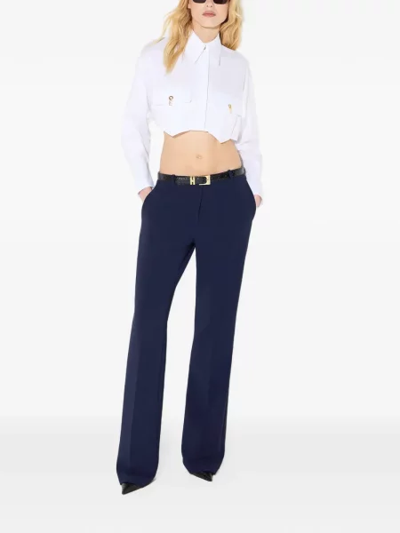 Nohavice Elisabetta Franchi modrá