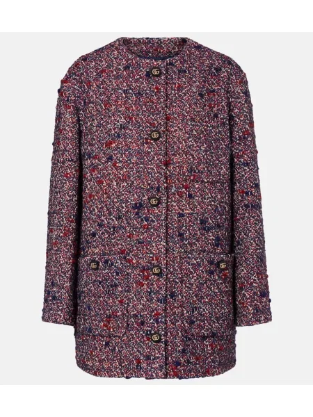 Volnena jakna Gucci modra