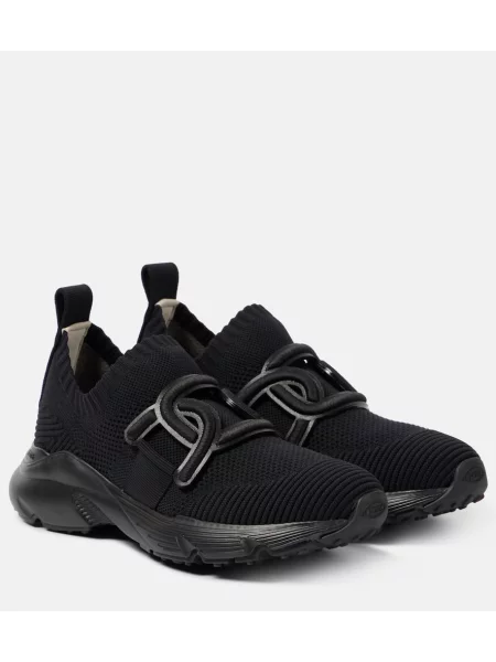 Slip on hlačke slip Tod's črna