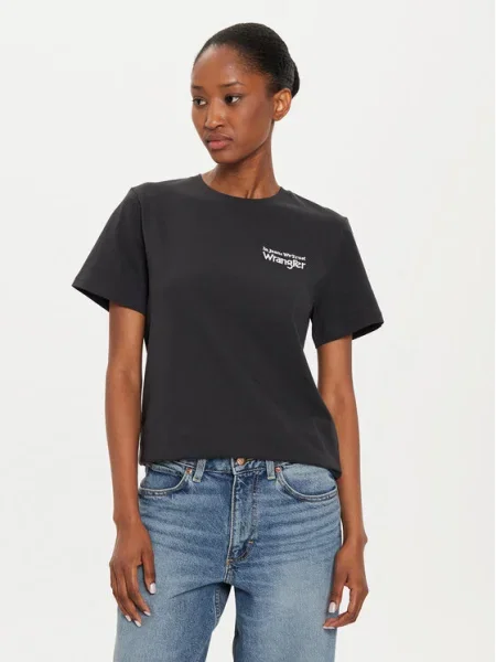 Wrangler Tricou Graphic negru