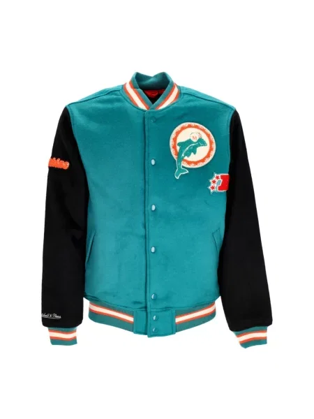 Kurtka Mitchell & Ness wełniana czarna